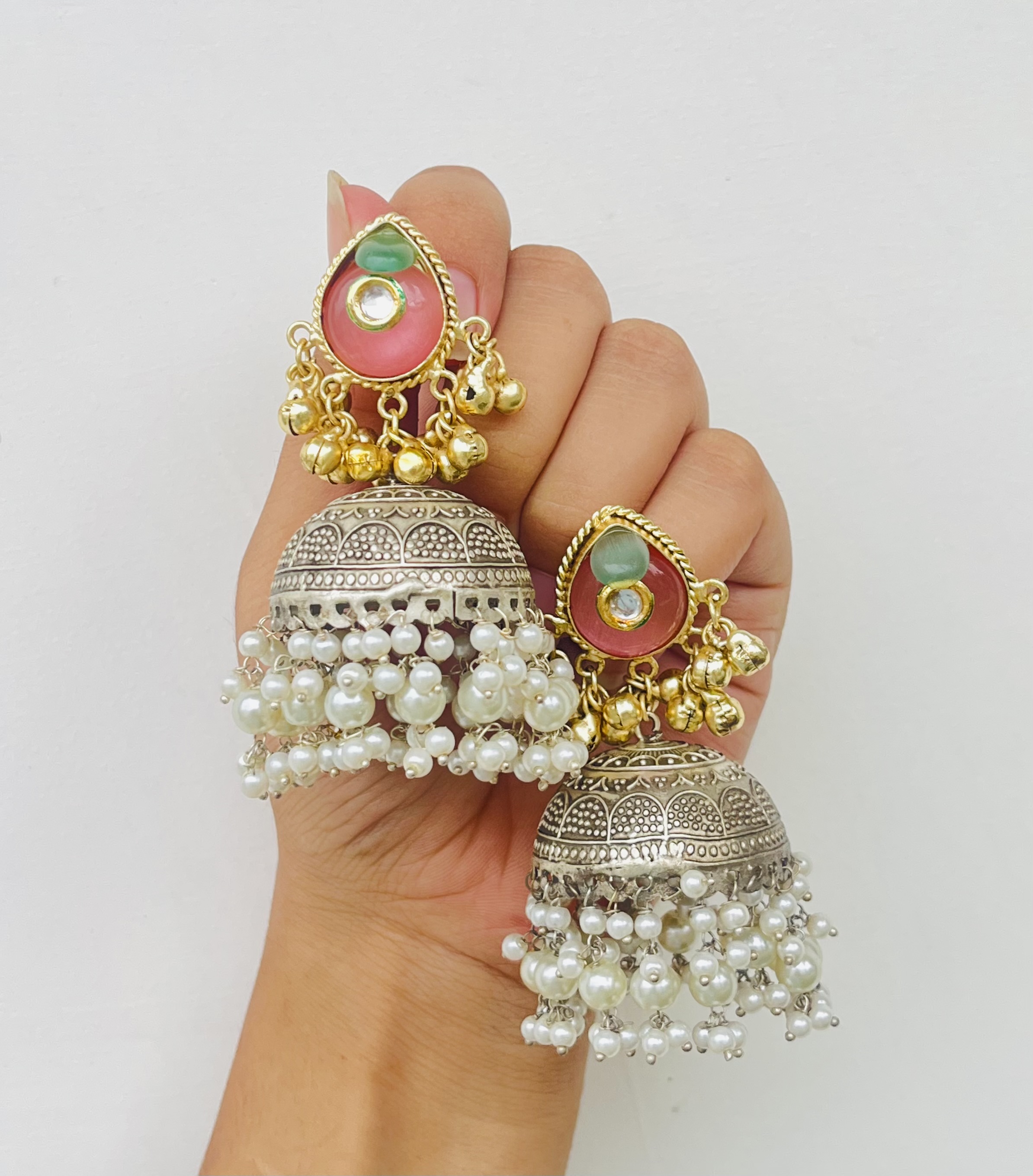 Traditional Indian Jhumka Earrings